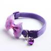 1PCS Adjustable Cat Dog Collars Cute Bow Tie With Bell Pendant Necklace Fashion Necktie Safety Buckle Pet Clothing Accessoreis