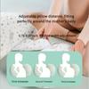 Adjustable U-Shaped Pregnancy Pillow-Soft-Touch Full Body Support Cushion Removable Cover Portable Back Pillow for Side Sleeping