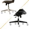 Set of 4 Universal 3 transparents Casters for Office Chairs Easy Installation Tool Protects Wood and Tiles