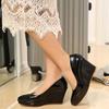 wedges heel shoes for women pointed toe slip on platform ladies high heel dress pumps work party dacning wedding shoes