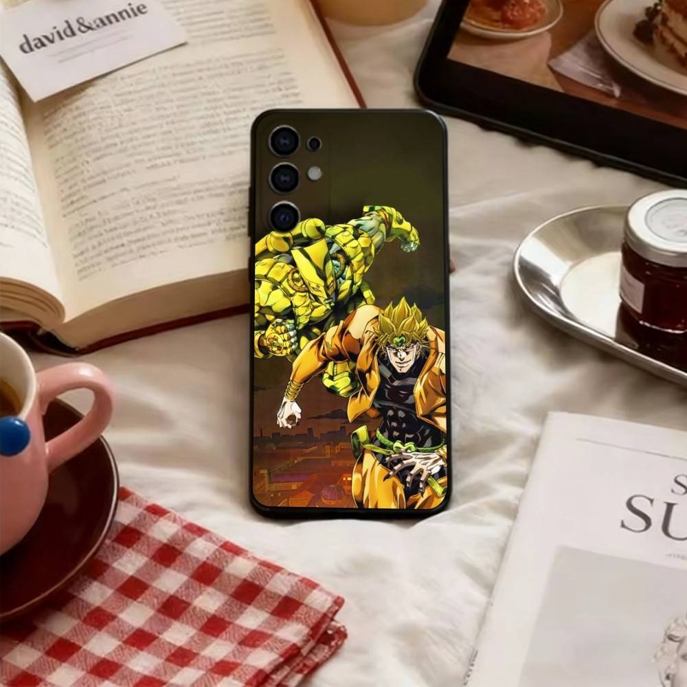 Pouzdro na telefon JoJo's Bizarre Adventure Pro Samsung S25,S24,S21,S22,S23,S30,Ultra,S20,Plus,Fe,Lite,Note,10,Měkký černý kryt