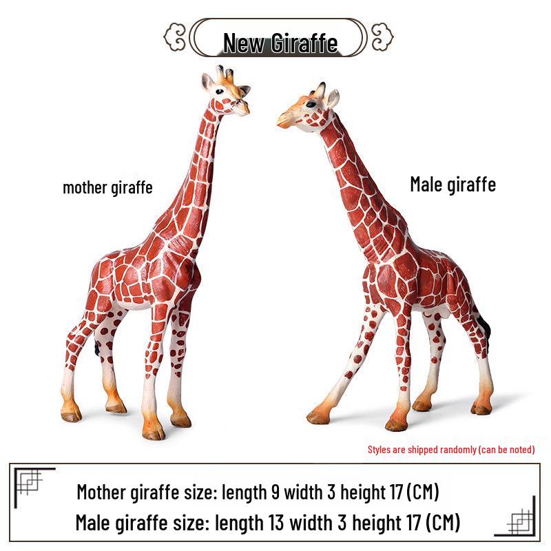 Wildlife Simulation Model: Tiger, Lion, Panda, Elephant, Rhinoceros, Kangaroo, Leopard, Horse, Sheep Toy Set