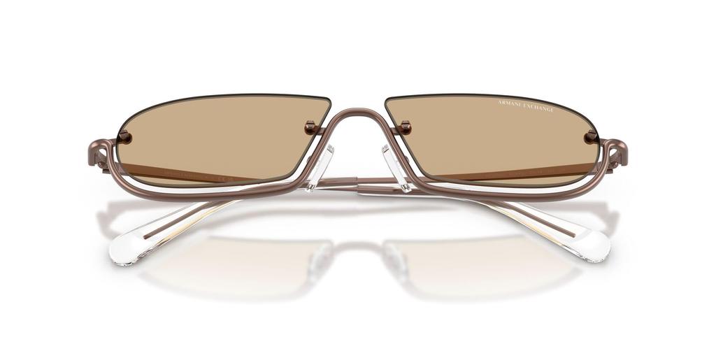 Armani Exchange Sunglasses Matte Bronze Dark Brown 58mm 61067358 0AX2058S [ARMANI EXCHANGE]