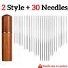 30PCS Side Hole Blind Sewing Needles Stainless Steel Quick Automatic Self-Threading Needles DIY Hand Sewing Needles Accessories