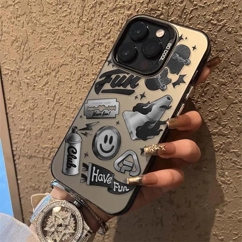 Luxury Newspaper graffiti Phone Case For  Redmi Note 13 12 Turbo 11 Pro Plus 10 Pro Max 12S 11S Redmi 12 4G 13C Cover