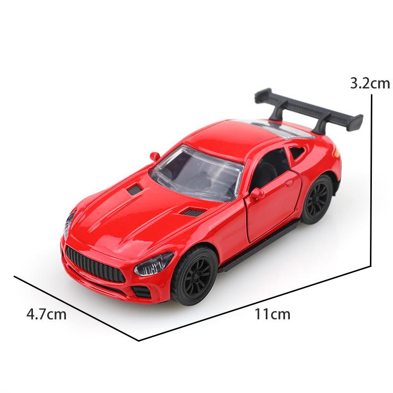 1:38 Alloy Sports Car Toy Model Children Cool Pull Back Car Double Open The Door Simulation Racing Car Small Car Boy Gifts