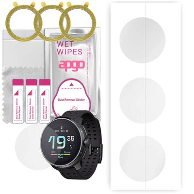 3x apgo Hydrogel Ultra-Clear Screen Protector για Suunto Race, Φιλμ Hydrogel, Ευέλικτο, Μαλακό TPU με στρώμα τοποθέτησης εύκολη εγκατάσταση