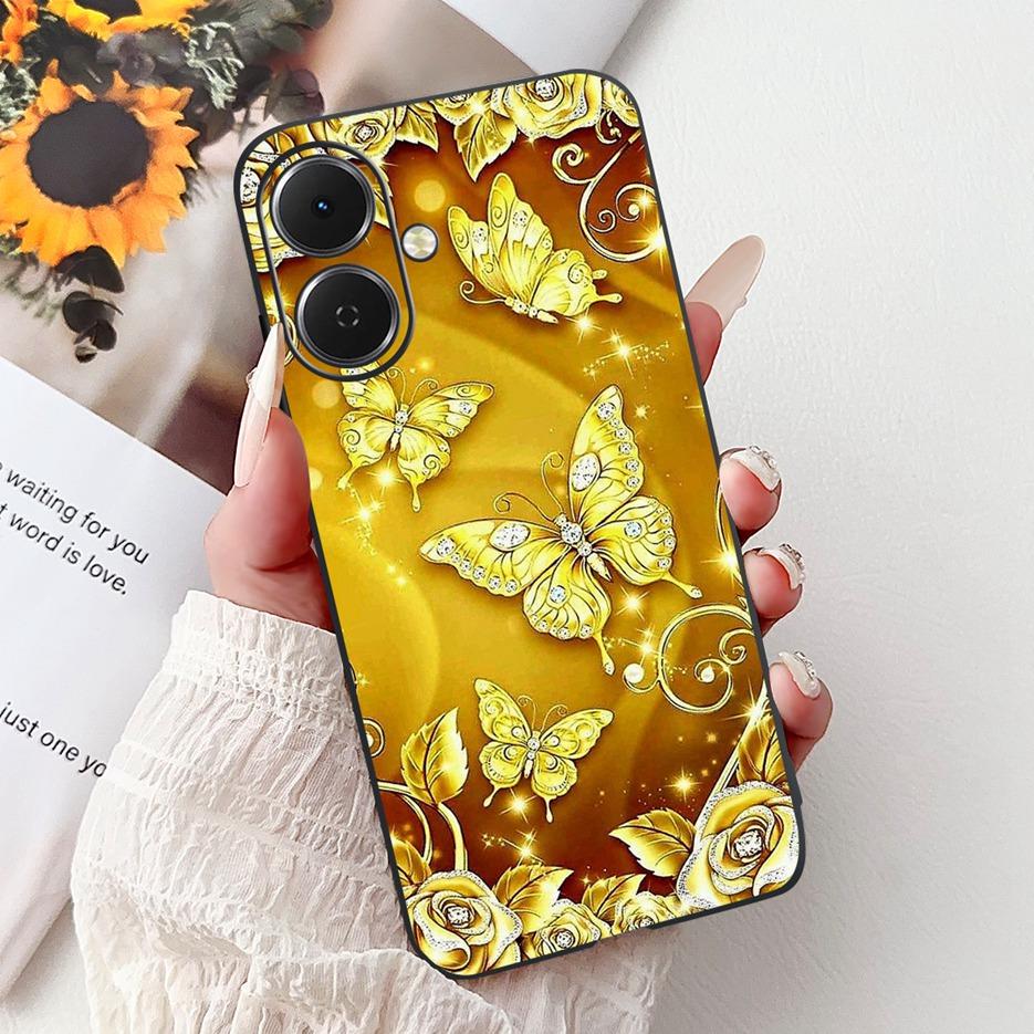 For Tecno Spark GO 2 Case LJ7 Popular Painted Cover 6.67'' Soft Silicone Phone Case For Tecno Spark Go2 SparkGo2 Back Cover Bags