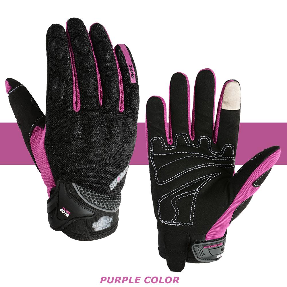 

Summer Motorcycle Riding Gloves Man Breathable Motocross Gloves Hard Shell Protective MTB MX Motorbike Gloves Women Touchscreen XXL фіолетовий