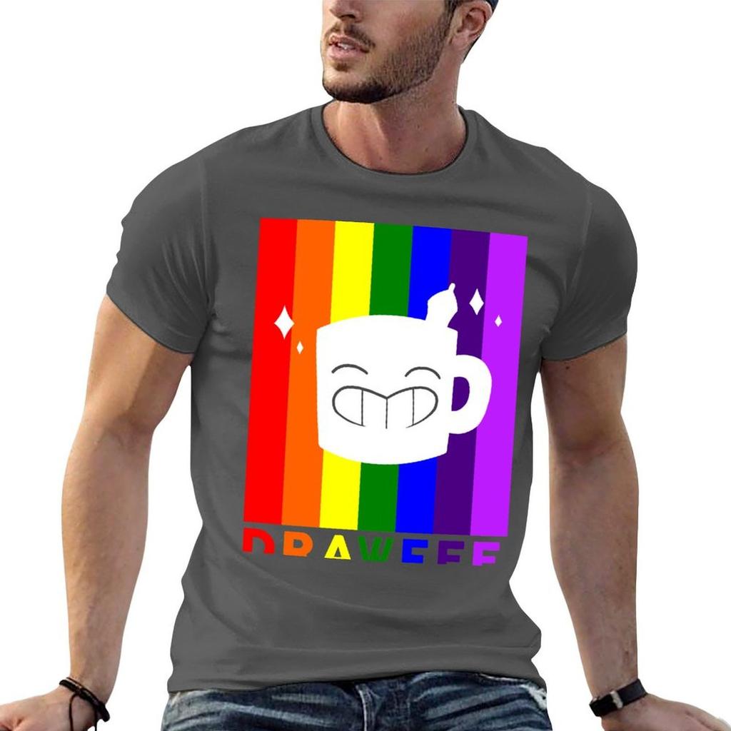 Drawfee Supports Pride Tshirt Blacks Customs Heavy Weight T Shirts For Unisex