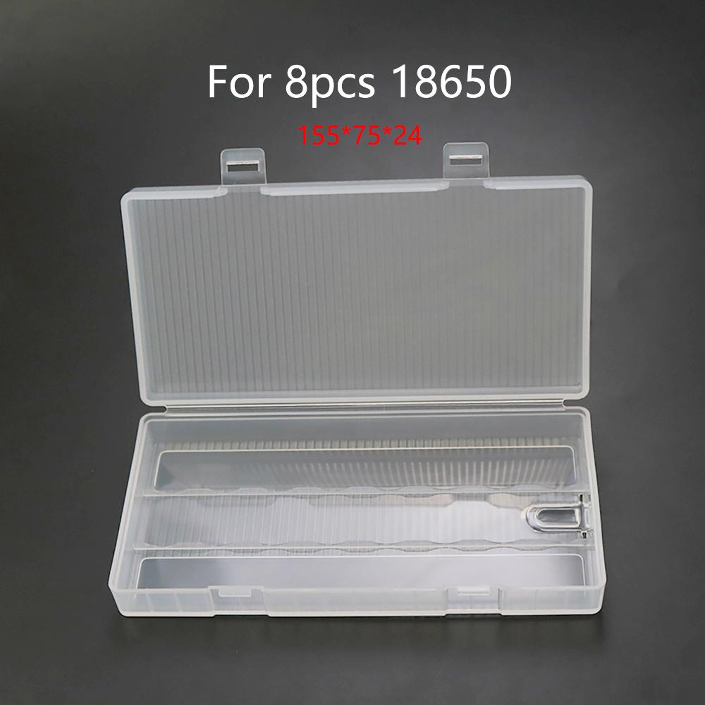 Hartplastik 18650 Akku-Aufbewahrungsboxen Hülle Halter Mit Clip Für 1/2/4/8x 18650 4x16340 Wiederaufladbare Batterie Wasserdichte Hüllen