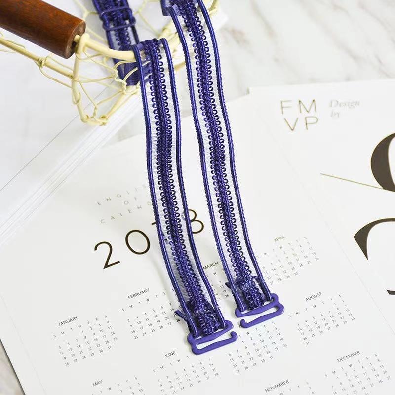 1pair  Casual Bra Straps Invisible Hollowed Lace Flower Double Shoulder Straps Antiskid Novel Bra Shoulder Strap