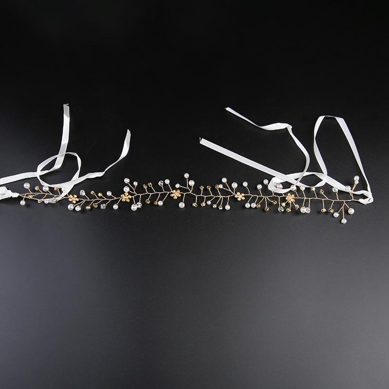 Bridal Headwear Crystal Headband Bridal Accessories Wedding Accessories Ball Head Crown Gold Headband