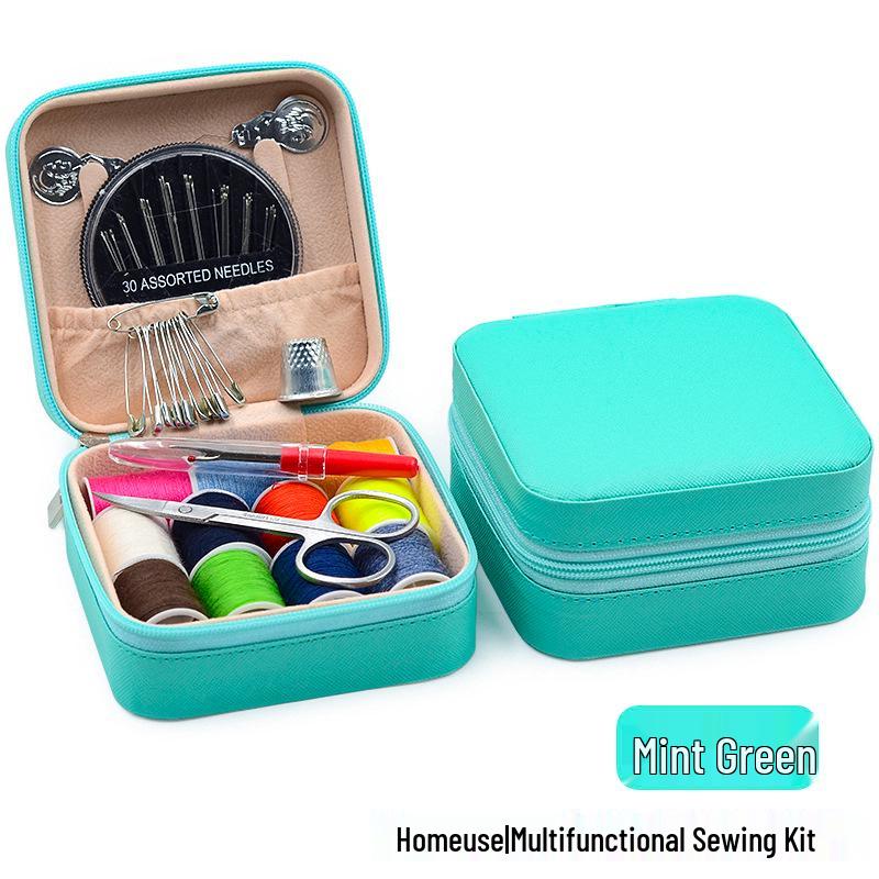 48-Piece Portable Sewing & Repair Kit with Multi-Color Threads