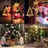 Cute LED Christmas Decorations with Suction Cups, Warm White, for Ceremonies, Parties, Weddings, Birthdays, and New Year's. Perfect for Indoor Decor.