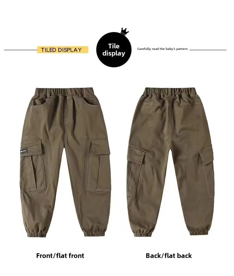Pantaloni Casual alla Moda da Ragazzo con Tasche Grandi - Collezione Primavera/Autunno 2023