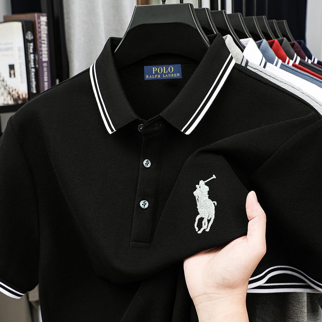 Polo Ralph Lauren Sommer-Poloshirt für Herren, neu, mit Pony-Stickerei, reine Baumwolle, locker, lässig, bequem, schweißableitend