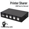 4-Port USB Switcher Printer Splitter: Share 1 Printer with 4 Computers