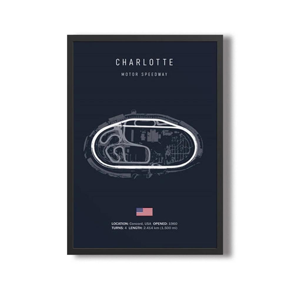 Formula 1 Imola Monaco Okruhová trať Nástěnné umění Plakáty Mapa Světových formulových závodů Dekorace pokoje Plátno Malba Obrázky Tisk Umělecká díla