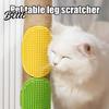 Pet Bath Brush Care Comb Strap Pad Cat Grooming 2Pcs Silicone Self Groomer With Cats