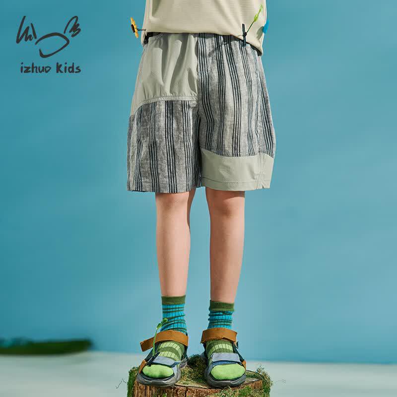 Unisex Kids  Loose Fit Linen Bermuda Shorts 130 cm