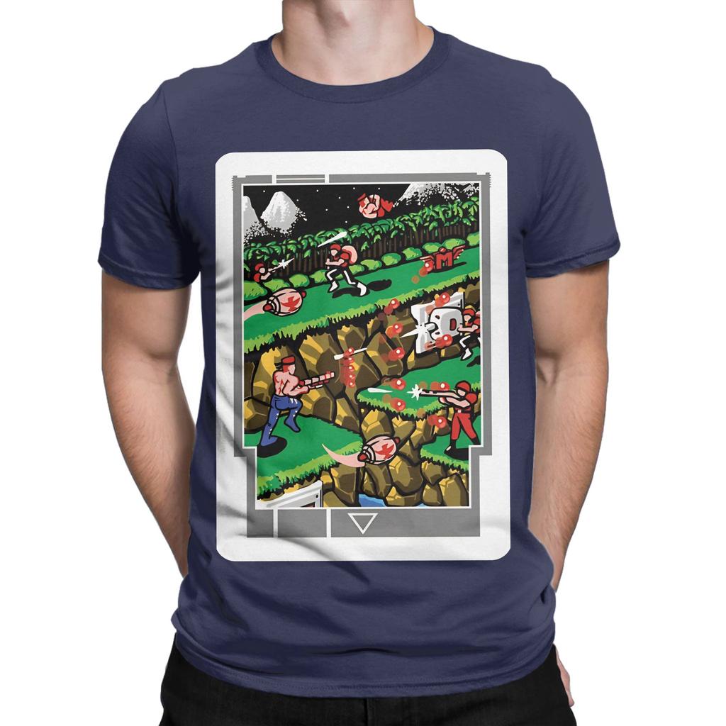Contra Novelty Graphic 100 Cotton TShirt Contra NES Tops Tees For Unisex