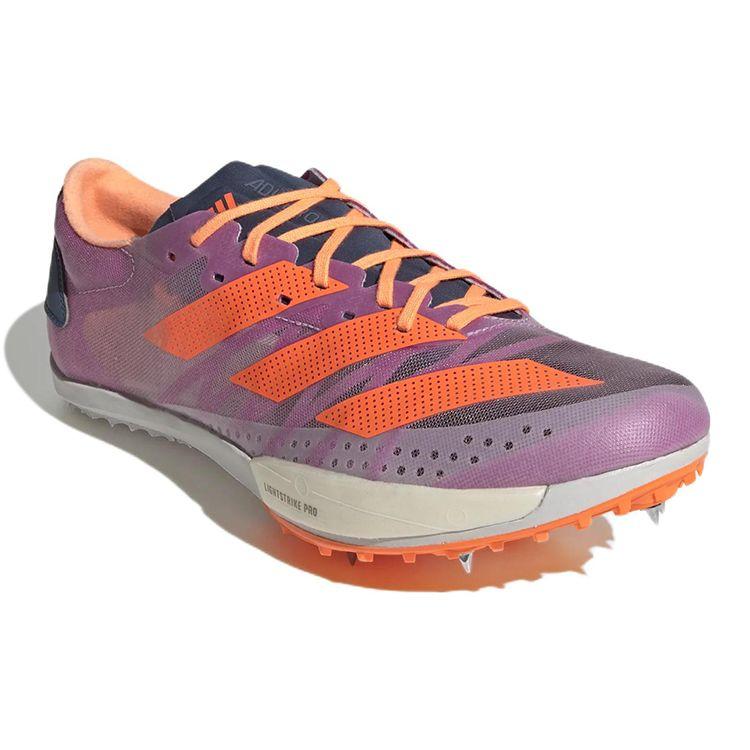Adidas Adizero Ambition Carbon Plate Professional Shock Absorption Slip Resistant Durable Low Top Running Shoes Unisex Sneakers Purple Orange GX6677