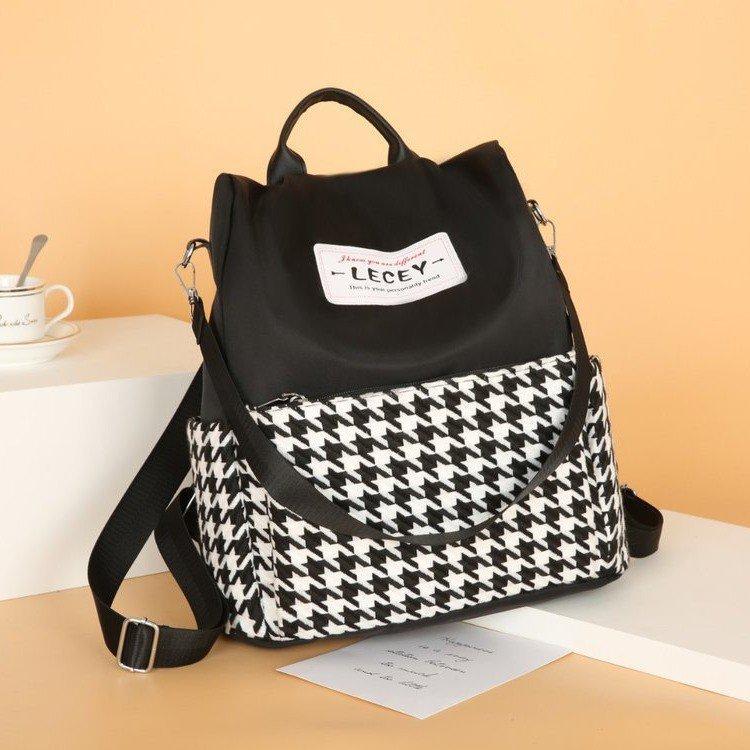 

Новый рюкзак женский противоугонный рюкзак женский на плечо модный школьный рюкзак чёрный