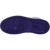 Jordan Air Jordan 1 Abrasion Resistant Mid Top Children's Basketball Shoes Purple White Kids' DQ8424-500