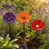 Terrassen-Vogeltränke Bienen-Trinkstation für Garten Wasserspender mit Blumen-Schmetterlings-Design Bunte Schale Outdoor-Gartenhof-Dekoration Klein Für