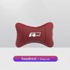1Pcs Car Seat Headrest Auto Logo Neck Head Pillow Tools For VW R Line GTI Atlas Jetta Touareg Variant Golf Polo Taos PassatAL6