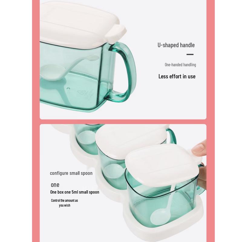 Chahua Transparent Plastic All-in-One Seasoning Set