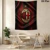 Ac Milan Crest Emblem Threepiece Set 1 Duvet Cover 2 Pillowcase Without Core Duvet Cover And Pillowcase Bedding Set Christmas Birthday Gift