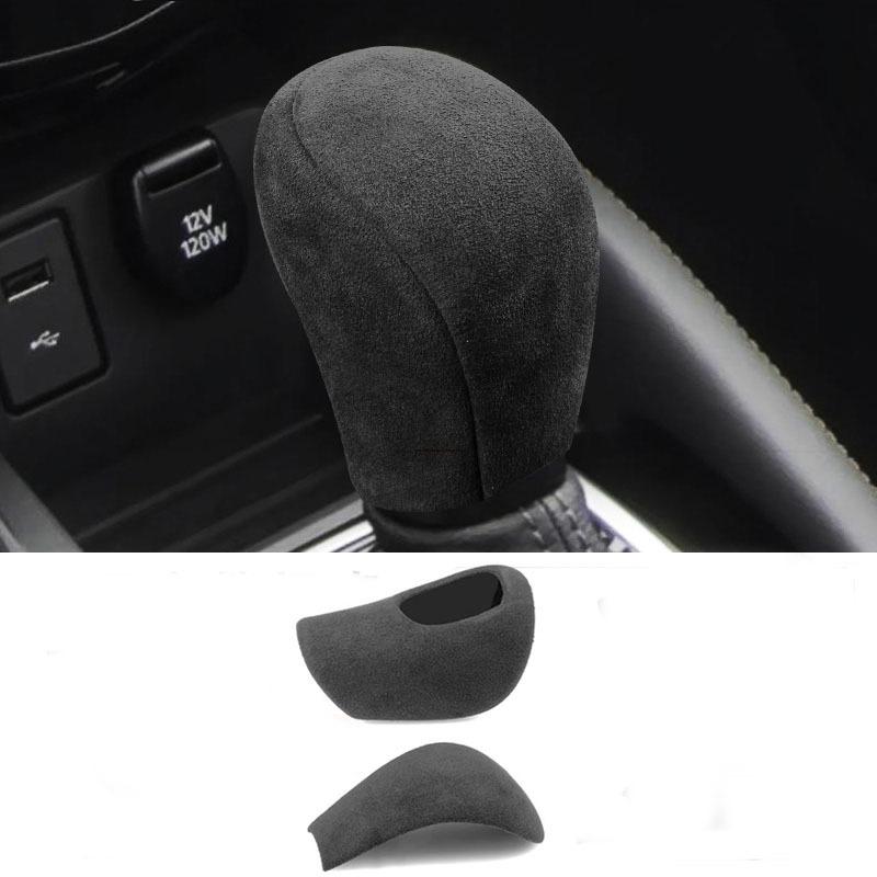 New Anti Fur Leather Gear Shift Knob Cover For Nissan Teana Murana 2013 2014 2015 2016 2017 2018      2024 Teana(2013-2018 2L)
