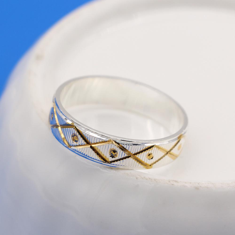 Wedding Ring Electro 5Mm Car Flower Ring, Male And Female Color Ring, Ring, Simple Jewelry