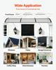 Awnings for Door Entrance, 38 X 117 In, Exterior Front Door Window Awnings with Drainage & ABS Bracket, Rain Snow Sun Protection, Overhang