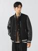 Beams Heart Stadium Chest Zip Size 42180080147 Men's Blouson, Black, M,