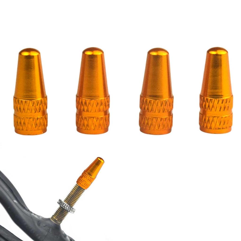 Mdikawe Bicycle Valve Caps, 4 Pcs Bicycle Tire Valve Stem Cap Bicycle Air Tire