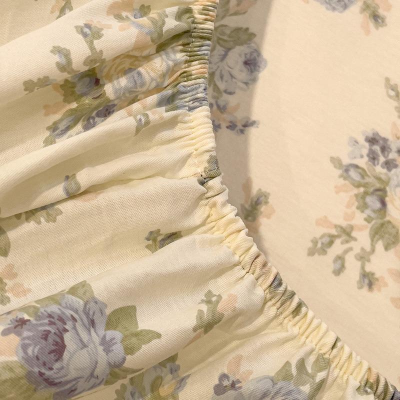 Mei Yun Ge Small Fresh All Cotton Printed Flower Series Single Bed Sheet