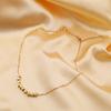 Mode Leichter Luxus Bafanglai Kleines Quadrat Titanstahl Halskette Schmuck Damen Nischen Design 18K Schlüsselbein Kette