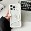Cool 3D Snake Hollow Dissipate Heat Phone Case For iPhone 17 16 15 14 13 12 11 Pro Max White Shockproof Soft Silicone Cover