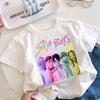 2026 hotselling boy witch hunter group cartoon print new shortsleeved summer casual comfortable childrens clothing