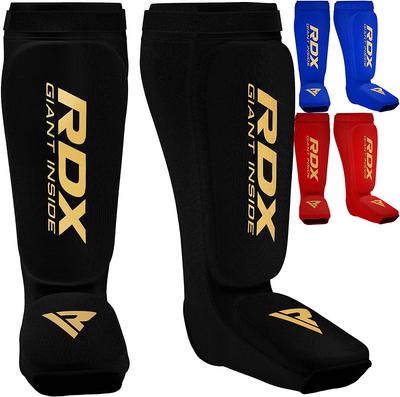 RDX Kaval Koruyucular FIGMMA Bacak Koruyucular Muay ve Dövüş Sanatları Tekme Diz ve Kaval için ve Resmi Japon Ürünü [EMMAA Sertifikalı] Kickboks, Tay,