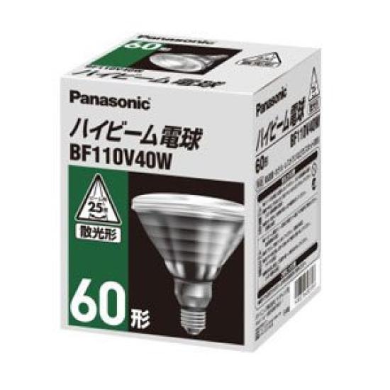 

Panasonic BF110V40W High Beam E26 Use Bulb, 60W, Base, Indoor/Outdoor