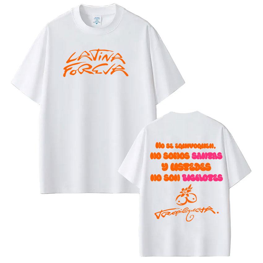 2026 Singer Karol G Latina Foreva Album Merch Maglietta Grafica Streetwear Uomo Cotone Manica Corta Tendenza Estetica Top Unisex