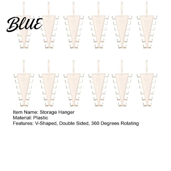 Double Sided Hanger Hooks Space Degrees Rotating Hanger 360 5/8/12Pcs V-Shaped with 12 Saving Closet