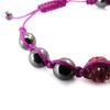 Les Trésors De Lily [J6313] - Ethnic Bracelet 'Shambhala' Pink Purple