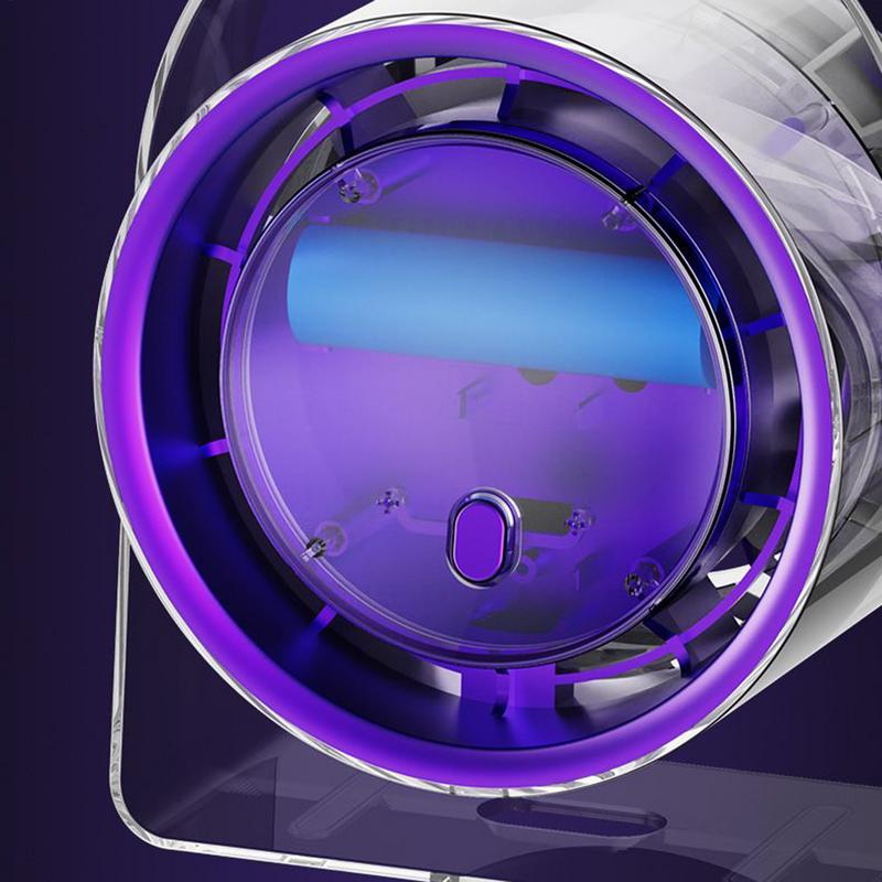 Table Fans Rechargeable Small Bedroom Fan Desktop Leafless Air Ventilator For Workplace Travel Bathroom Dorm Camping Beach Car