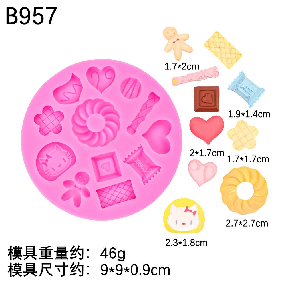 1 Pcs Candy Mold Silicone Chocolate Mold Small Square Candy Molds Silicone Candy Moulds Polymer Clay Molds Biscuit Mould розовый