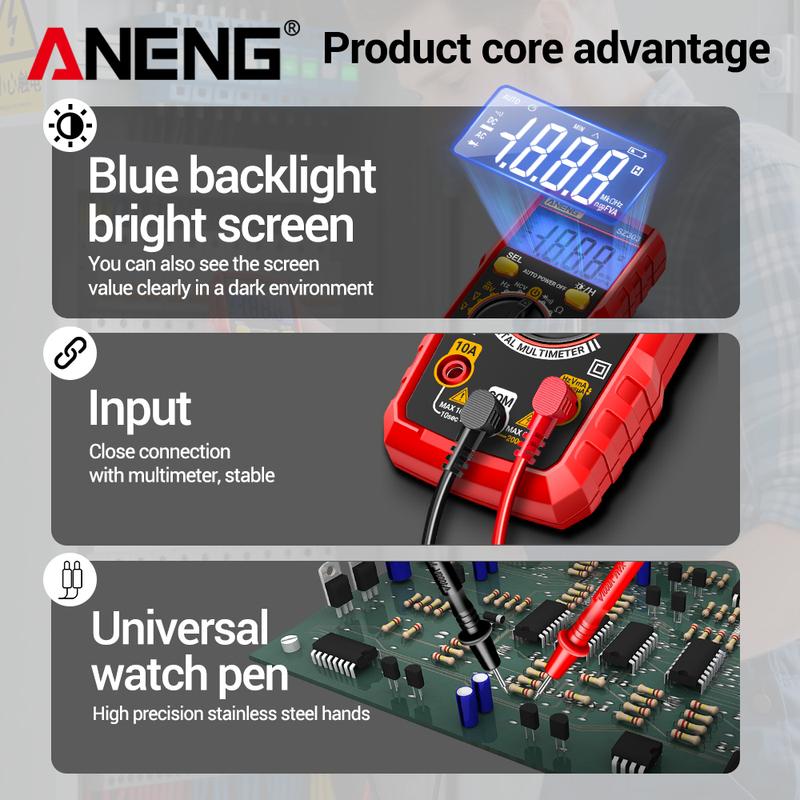 Smart Digital Multimeter ANENG SZ303 1999 Count Professional AC/DC Voltage Current Electrical Data Retention High Precision Tool